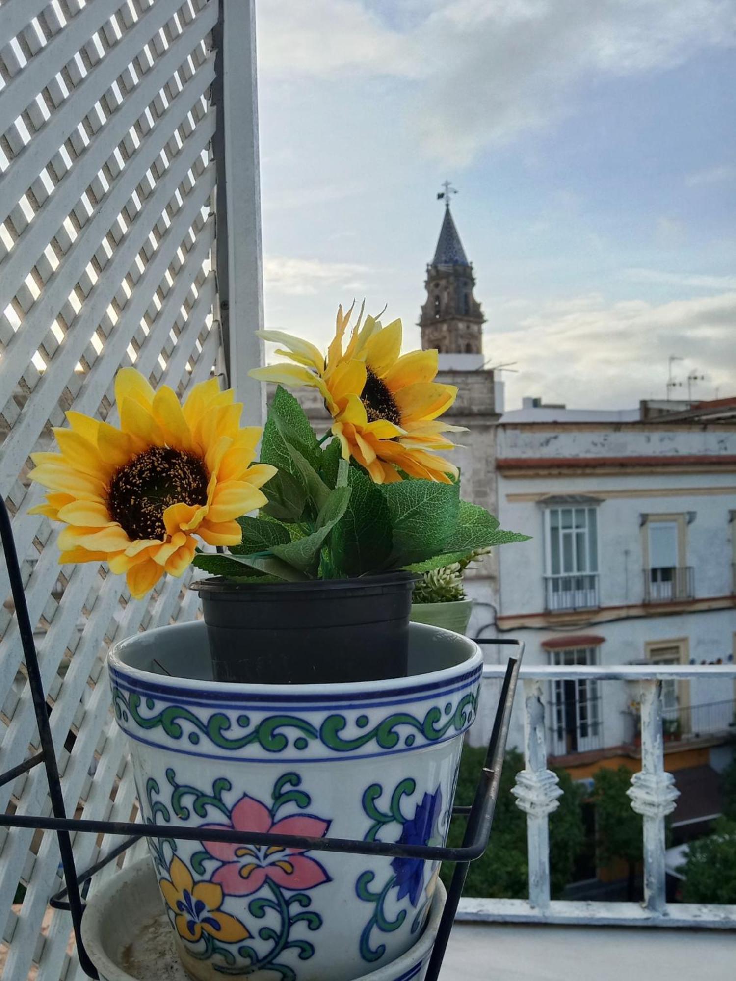 Top Atico Estudio Plaza Del Arenal - Terraza Con Vistas Jerez de la Frontera Luaran gambar